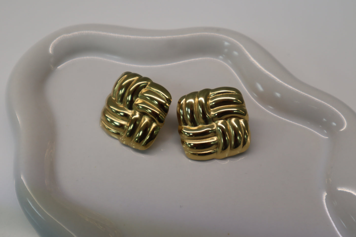 Square Knit Stud