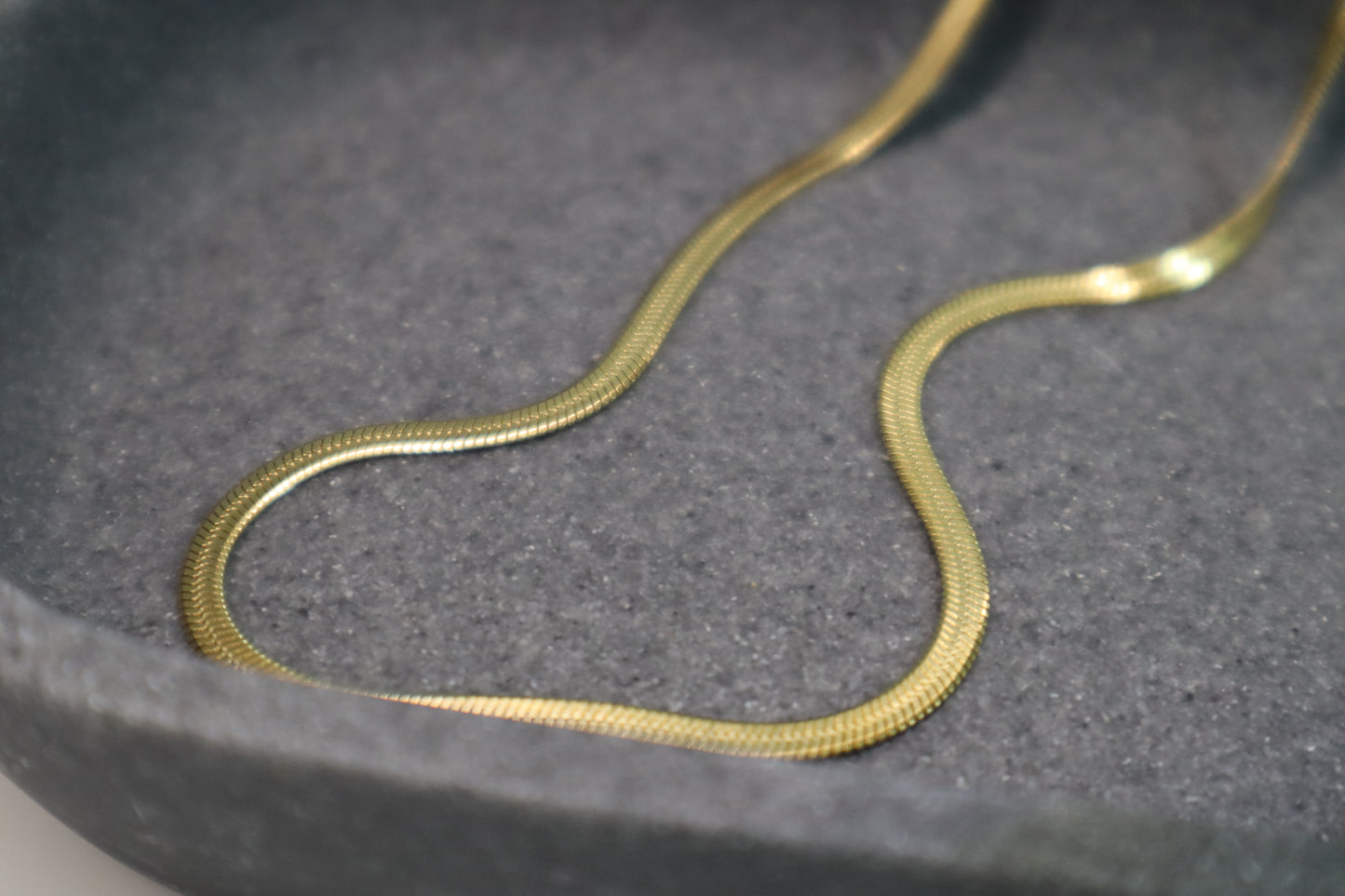 Flat Herringbone Necklace