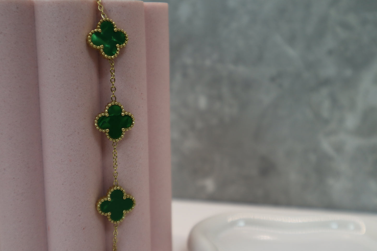 Emerald Clover Bracelet