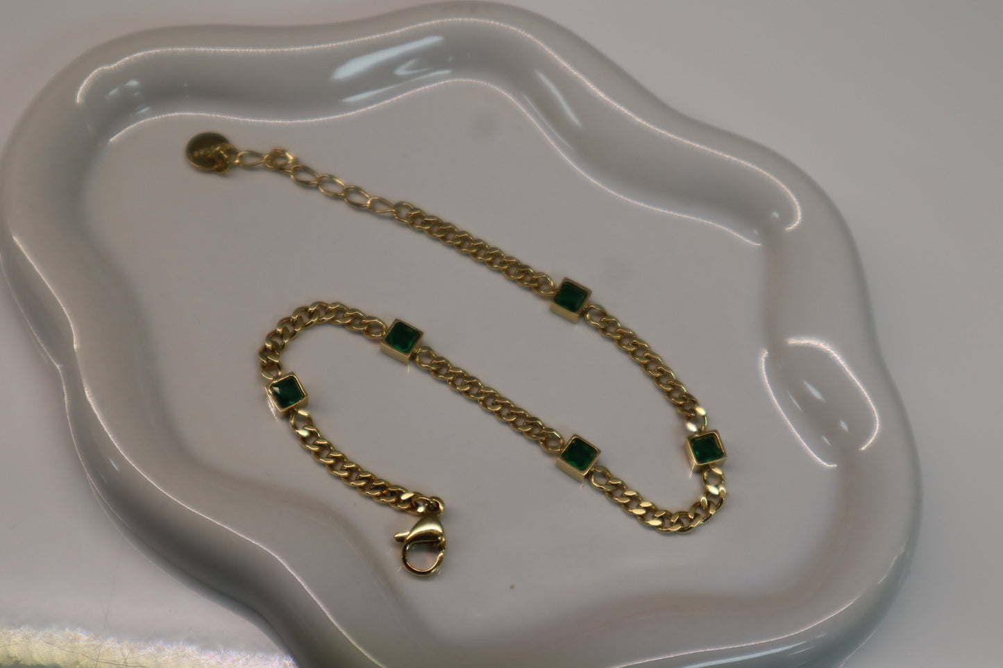 Emerald Square Bracelet