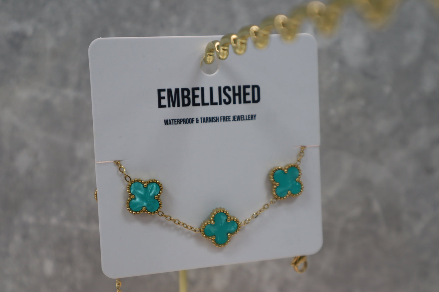 Turquoise Clover Bracelet