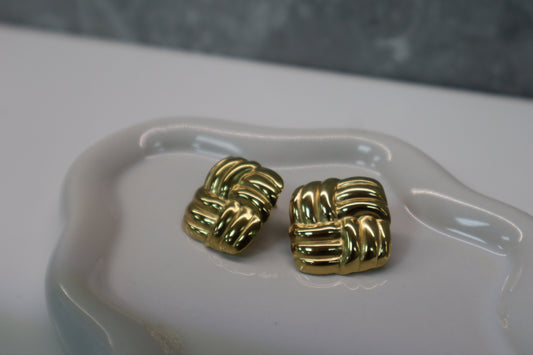 Square Knit Stud