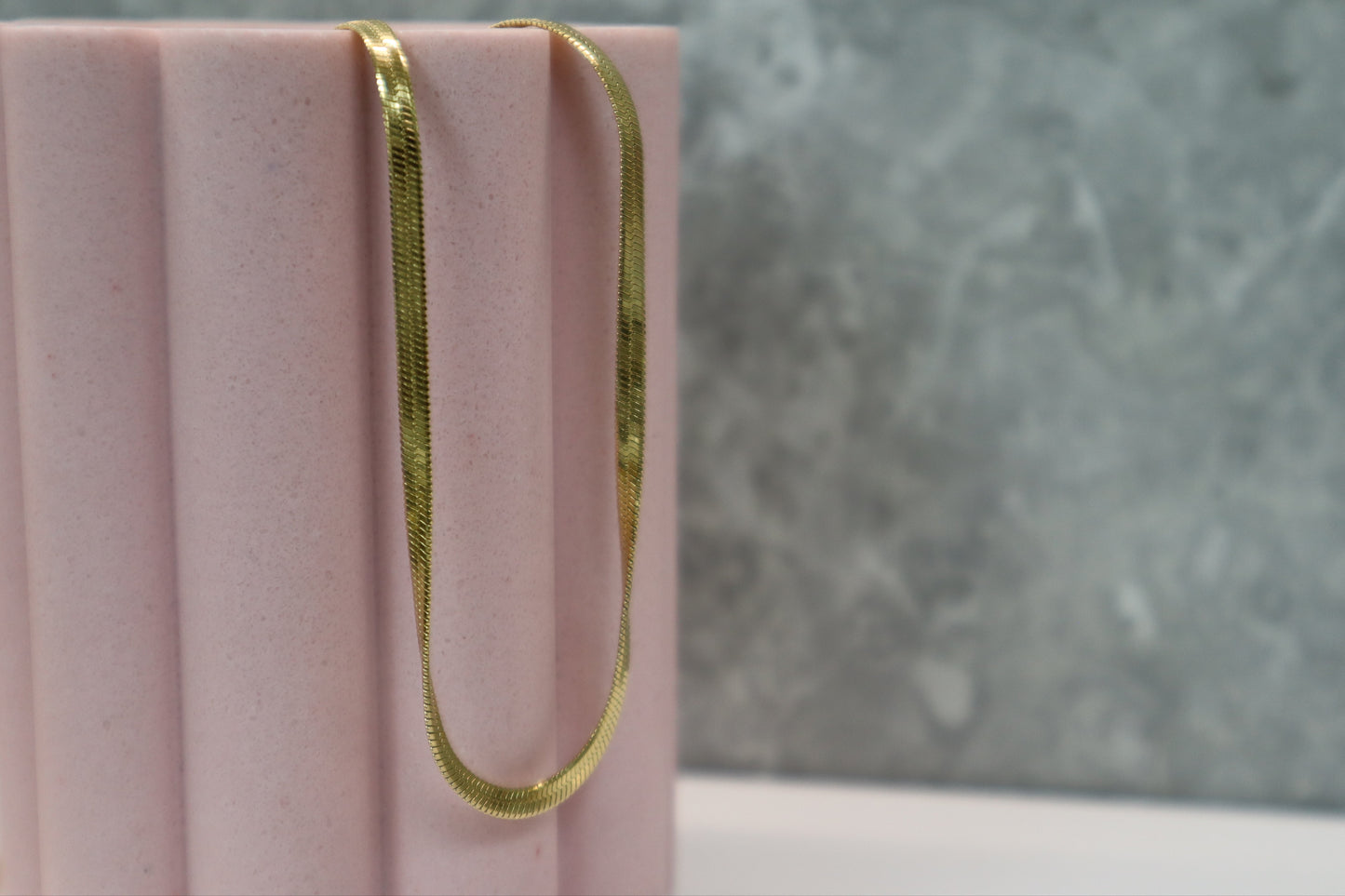 Flat Herringbone Necklace