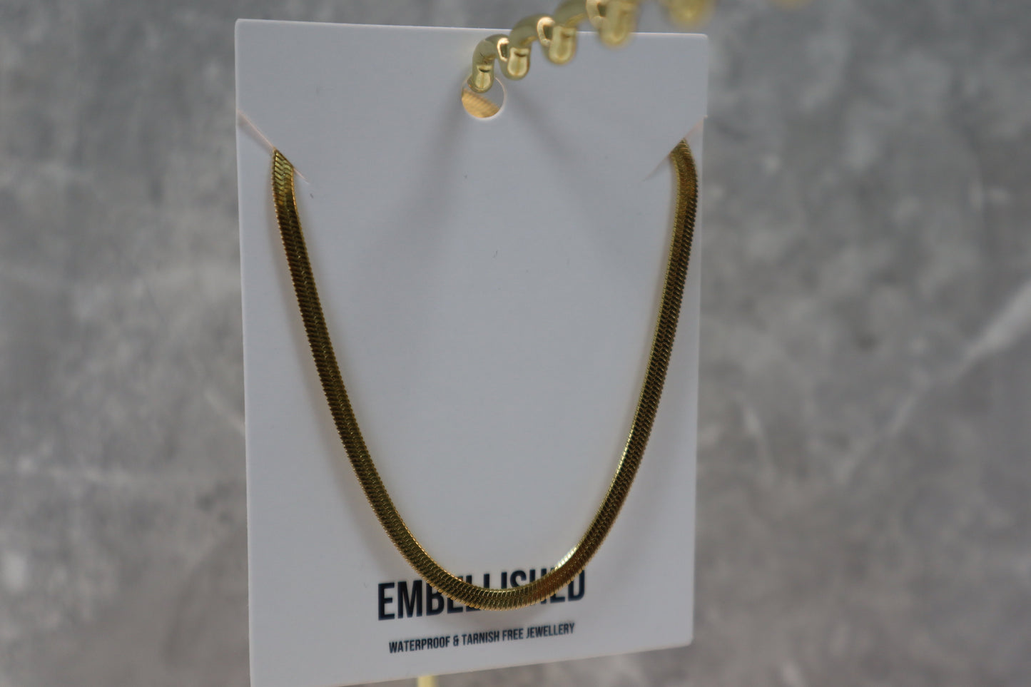 Flat Herringbone Necklace