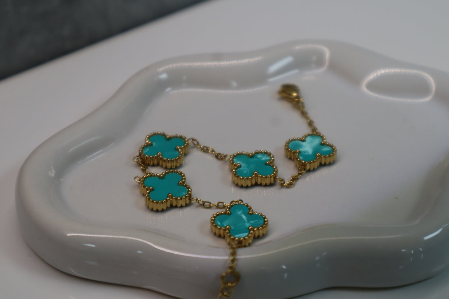 Turquoise Clover Bracelet