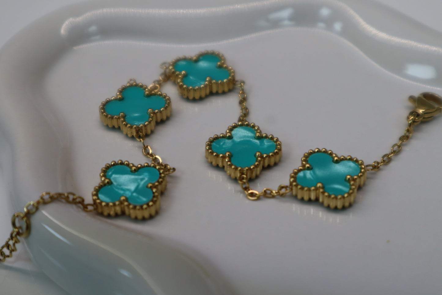 Turquoise Clover Bracelet