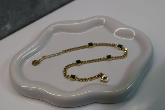 Emerald Square Bracelet