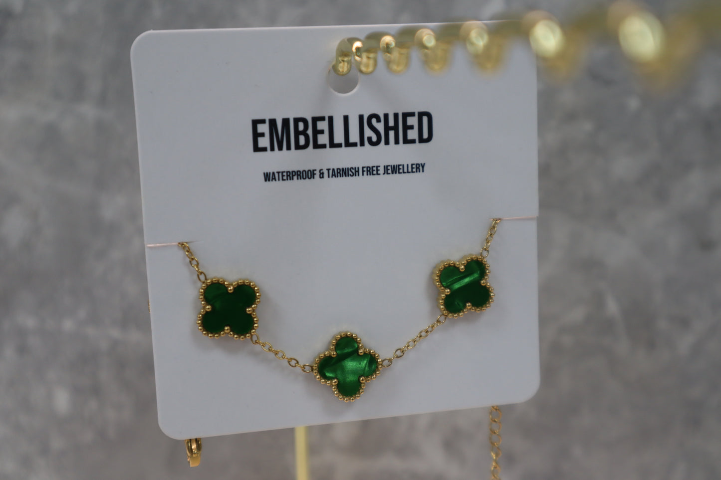 Emerald Clover Bracelet